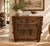 A small Chinese chest with six drawers, every front carved by hand, finished in a dark, waxed patina that has deepened...