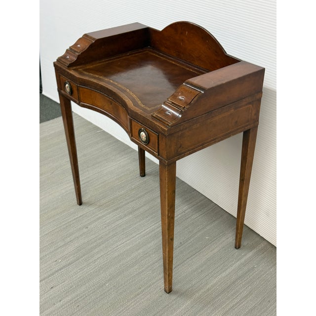 Flame Mahogany Ladies Writing Desk, Early 20th Century For Sale In San Francisco - Image 6 of 12