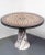 Absolutely stunning, Roman pedestal table featuring a fluted, 1900s marble base surmounted by a circa 1850, specimen...