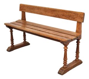 Antique Oak Bench, 1900s