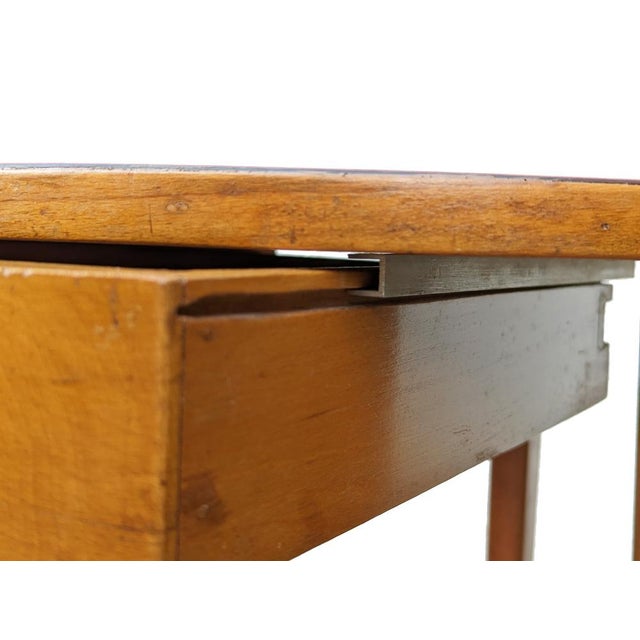 Mid-Century Modern Italian Plastic Laminate and Wood Side Table, 1960s For Sale - Image 3 of 10