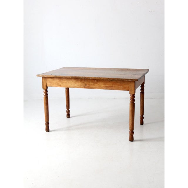 Antique American Primitive Table For Sale - Image 9 of 12