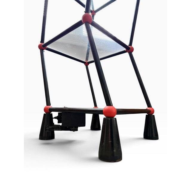 1970s Space Age Motorized Dancing Shelf With Orange Ball Joints For Sale In Portland, ME - Image 6 of 6