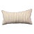 Coastal Farmhouse Chic Natural Stripe Hemp Lumbar Pilllow For Sale
