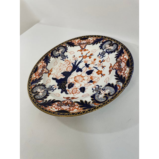 Royal Crown Derby Porcelain Late 19th Century Antique English "Kings" Pattern Crown Derby Plate For Sale - Image 4 of 15
