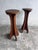 Arts & Crafts Wooden Pedestal Stands, France, 1920, Set of 2 For Sale - Image 9 of 9