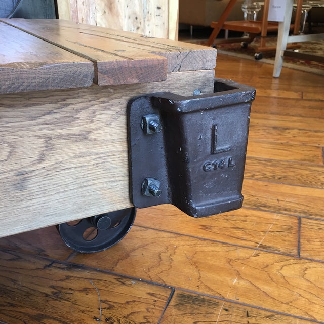 Restoration Hardware Furniture Factory Cart Coffee Table Chairish