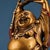 Vintage Gilt Bronze Standing Maitreya Buddha Holding Gold Ingot For Sale In Los Angeles - Image 6 of 9
