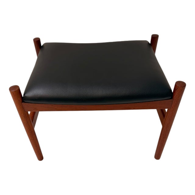 Mid-Century Modern Stool by Hugo Frandsen for Spøttrup Møbler, 1960s For Sale