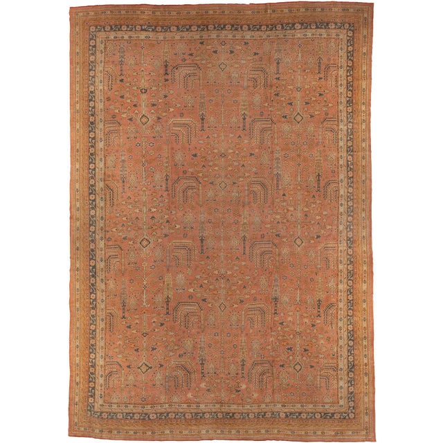 Early 21st Century Oversize Cypress Willow Tree Turkish Oushak - 14'9" x 21'1" For Sale - Image 17 of 18