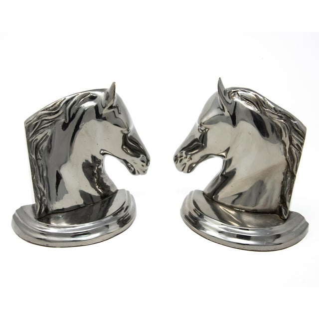 Horse Head Metal Bookends - a Pair For Sale In Nashville - Image 6 of 13
