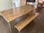 Wood Arhaus Reclaimed Oak Table and Bench With Industrial Legs For Sale - Image 7 of 10