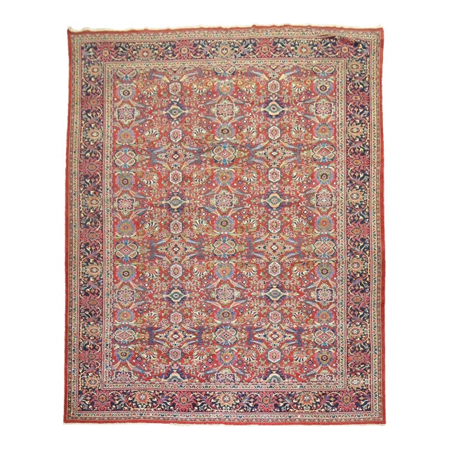 Antique Mahal Rug - 10'8" x 14' For Sale