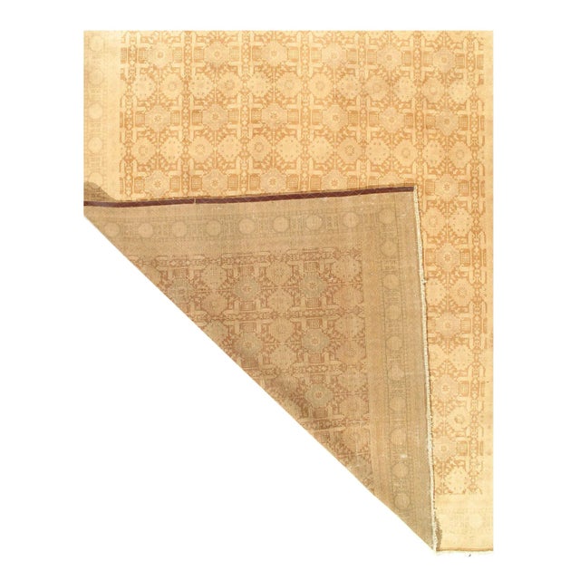 Traditional Ivory Persian Vintage Tabriz 9'.11'' X 12'7'' For Sale - Image 3 of 5