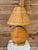 Mid 20th Century Vintage Pencil Rattan Table Lamp With Crab Finial & Woven Shade For Sale - Image 5 of 12