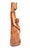 Mid 20th Century Madonna and Child Sedes Sapientiae “Throne of Wisdom” Devotional Wood Statue For Sale - Image 5 of 7
