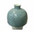 Handmade Oriental Pastel Blue Porcelain Vase With Grapes Motif For Sale - Image 4 of 6