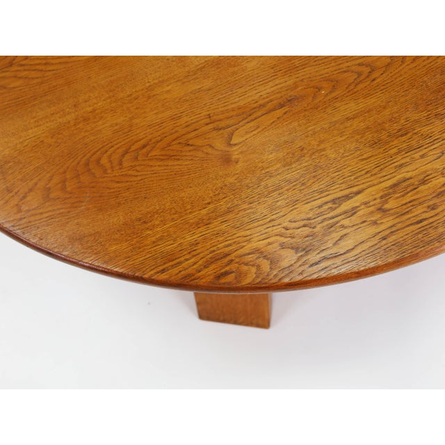 Brown Large Brutalist French Wooden Table from Pierre Chapo, 1970 For Sale - Image 8 of 10
