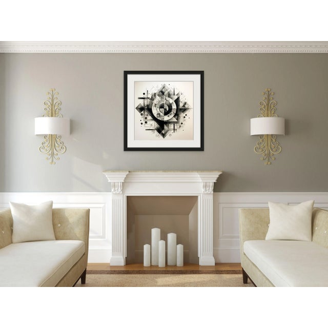 Black and White Minimalist Architectural Print. Limited Edition Archival Inkjet Giclée Print made on High-quality Matte...