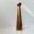 Handmade light copper vase with a delicately executed mouth/top piece. Anonymous Scandinavian metalworker circa 1960 in...