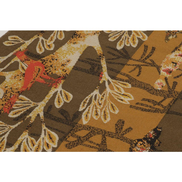 Gold Signed Vintage French Aubusson Tapestry "Cybele" by René Fumeron - Rug & Kilim For Sale - Image 8 of 9