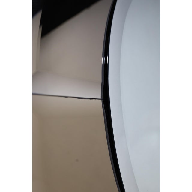 Karl Springer Karl Springer Saturn Mirror With Bronzed Mirror Border For Sale - Image 4 of 6
