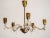 Metal Wiener Crystal & Brass Chandelier from Lobmeyr, 1950s For Sale - Image 7 of 9
