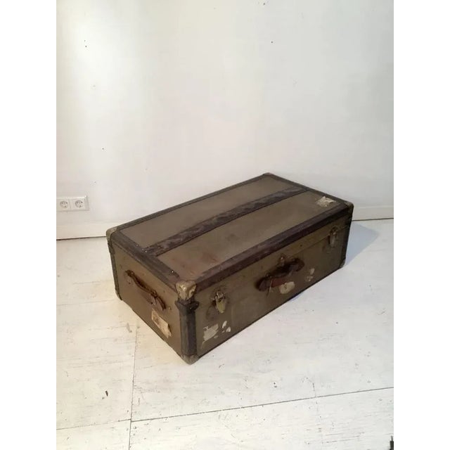 Vintage Trunk Travel Box, 1920 For Sale - Image 4 of 4