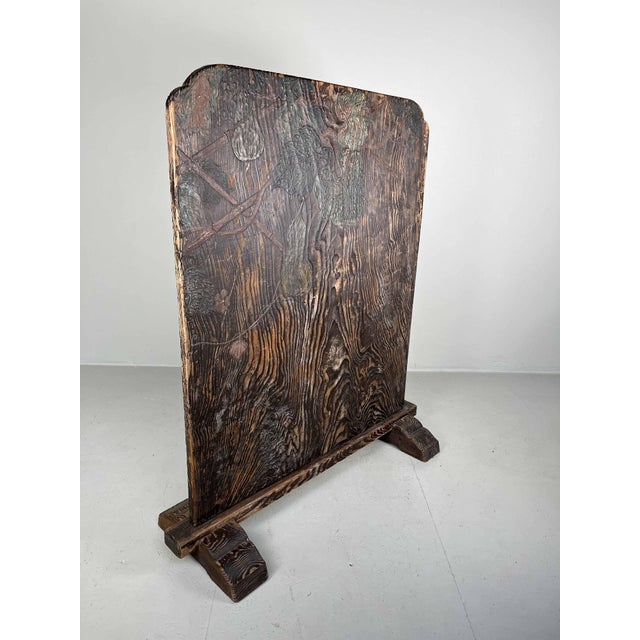 Tsuitate with Floral Decor, Meiji Era For Sale - Image 6 of 18