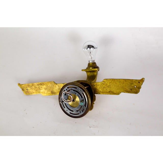 Art Deco Gilt Bronze Avian Theater Sconces - Set of 6 For Sale - Image 10 of 12