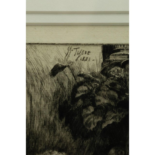 Late 19th Century James Jacques Tissot La Soeur Ainee 1881 Etching and Drypoint on Laid Paper For Sale - Image 5 of 7