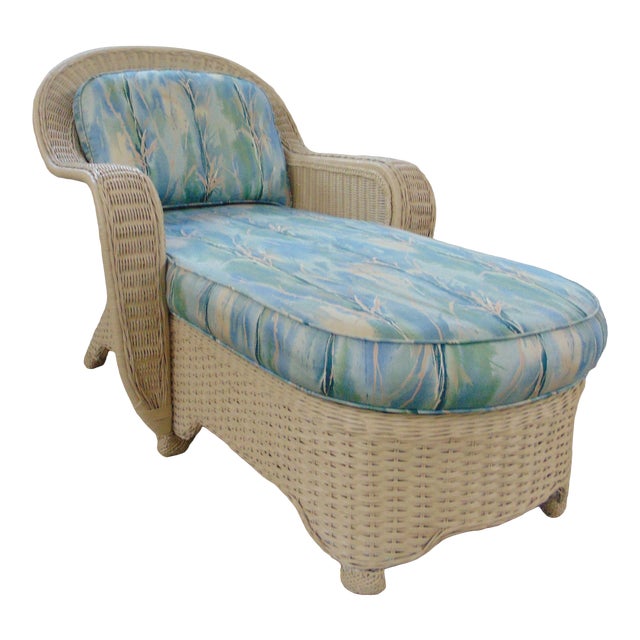 Henry Link Modern Design Wicker Chaise Lounge Chairish