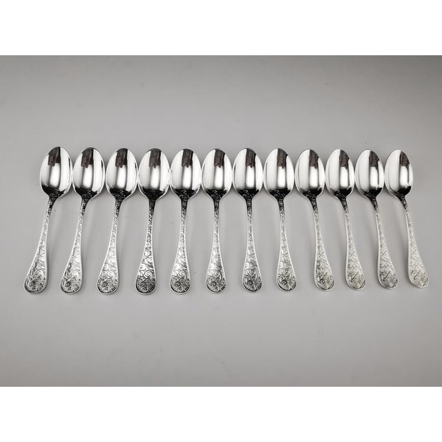 Christofle Silver-Plated Garden of Eden Cutlery Service for 12 from Christofle et Cardeilhac, Set of 100 For Sale - Image 13 of 18