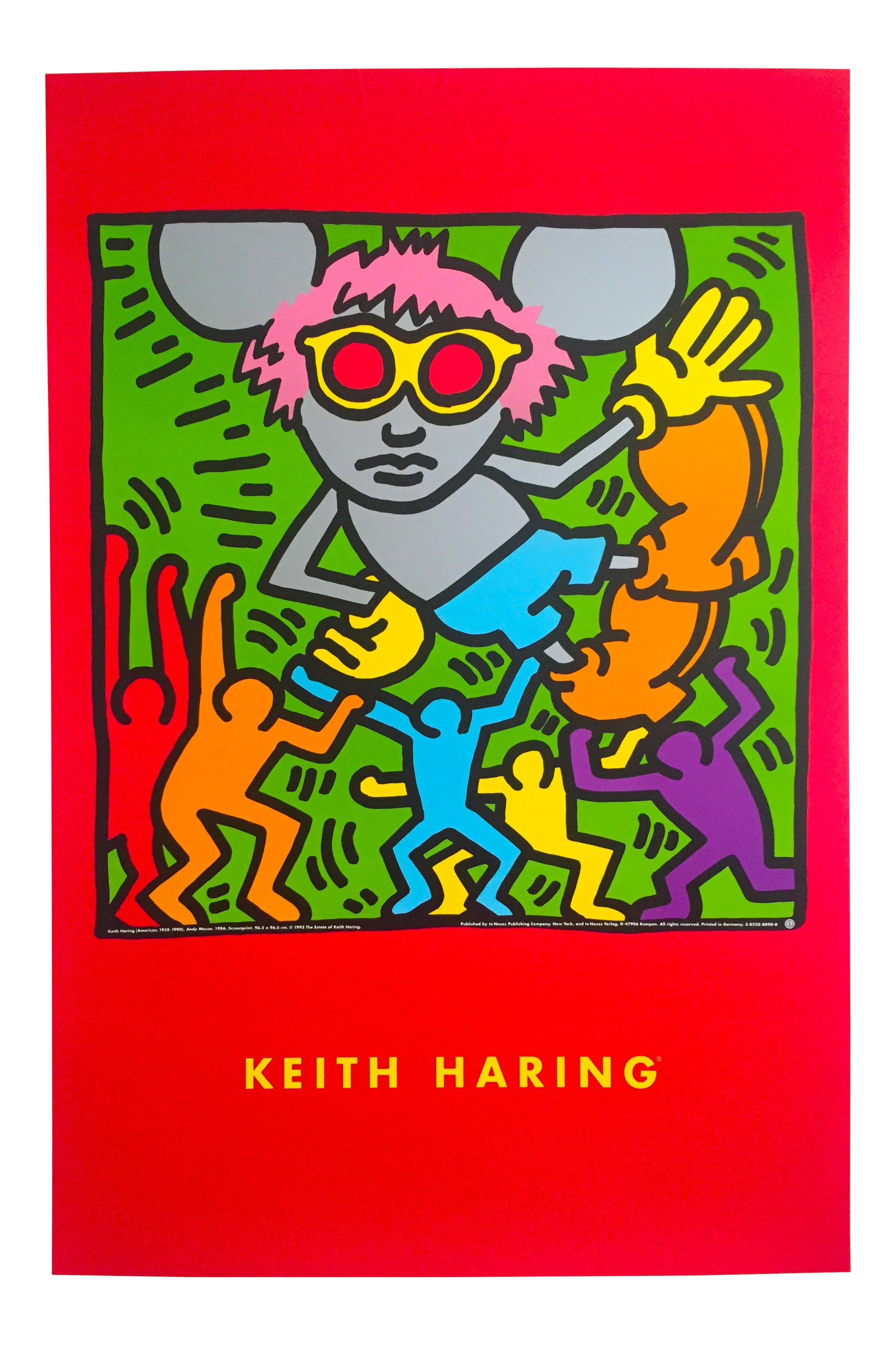 Keith Haring Estate 1993 Lithograph Print Collector's Pop