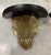 Pair of Vintage Brass Clam Shell Sconces With Black Wood Shelves for Nautical, Palm Beach Regency & Grandmillennial Styles+ See Pics! For Sale - Image 10 of 11