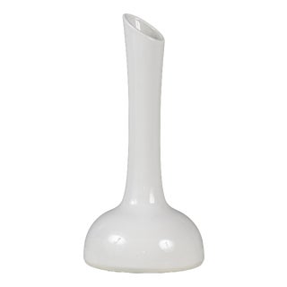 Vintage White Ceramic Vase from Rometti For Sale