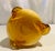 Vintage Murano Vase Yellow Amber Art Glass For Sale In Detroit - Image 6 of 7