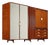 Wardrobe with Mirror, 1950s For Sale