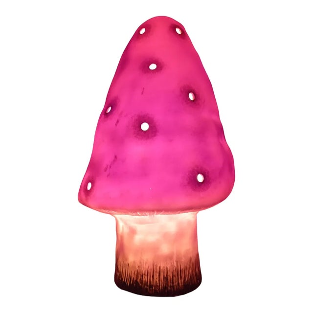 Vintage Heico mushroom lamp - Children's lighting 1970s This charming vintage Heico mushroom lamp, made in Germany in the...