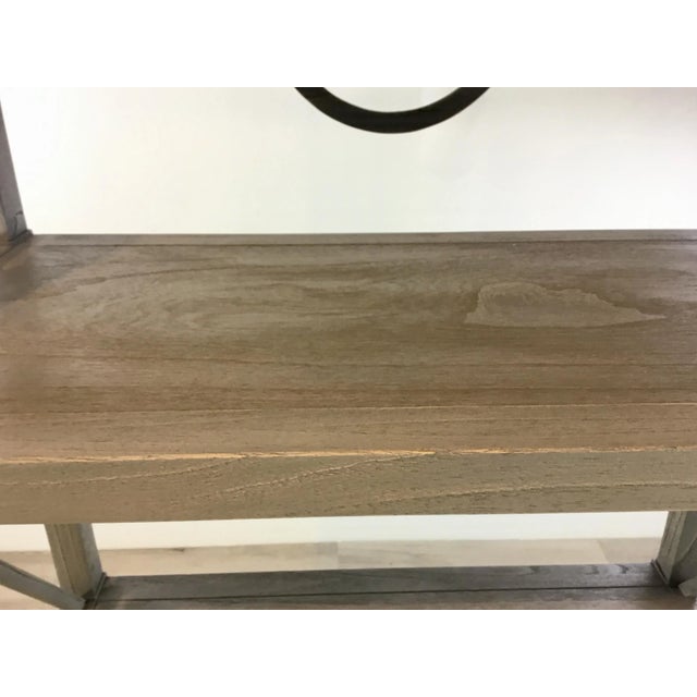 Wood Ambella Home Modern Gray Wood Spindle Etagere For Sale - Image 7 of 8