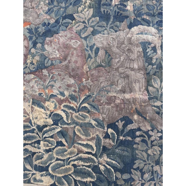 Traditional 17th-Century Tapestry With Animals For Sale - Image 3 of 8