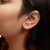 Early 21st Century 10k Yellow Gold Princess Diamond Quad Stud Earrings (1/4 cttw, J-K Color, I2-I3 Clarity) For Sale - Image 5 of 6