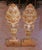Italian Pair of 19th Century Italian Giltwood Urn Carvings With Floral Motifs For Sale - Image 3 of 10