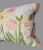Add a touch of spring and country charm to your home decor with this beautiful embroidered floral lumbar pillow. Measuring...