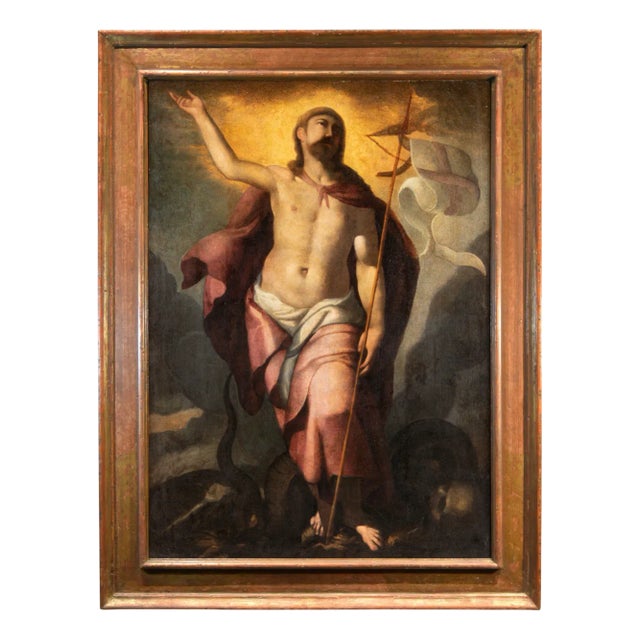 Follower of Tiziano Vecellio, Resurrection of Christ, 1600, Oil on Canvas For Sale