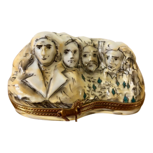 Hand-Painted Limoges Mount Rushmore Trinket Box