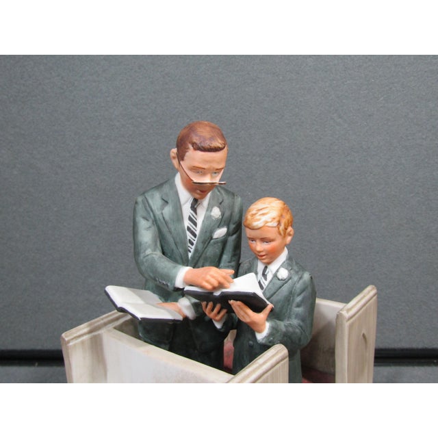 American Vintage Gorham Norman Rockwell “In His Spirit” Limited Edition Porcelain Figurine For Sale - Image 3 of 12