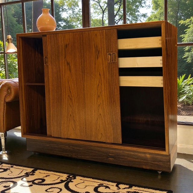 Danish Palacewood Sideboard with Sliding Doors from Horsens Mobelfabrik, Denmark For Sale - Image 13 of 14