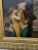 Wood Antique Alessandro Sani Style Grandfather + Grandson Framed Painting For Sale - Image 7 of 12