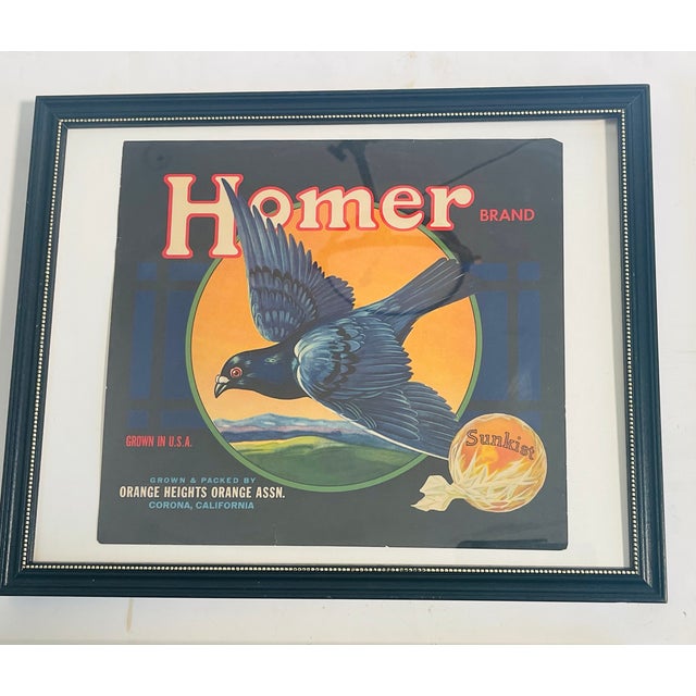 Black Sunkist Vintage Polychrome Advertisement Posters Framed - Set of 4 For Sale - Image 8 of 8